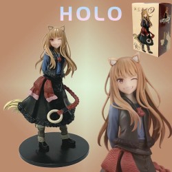 17cm Holo Wink Anime Figure Model – Wolf Tail Girl PVC Action Figure