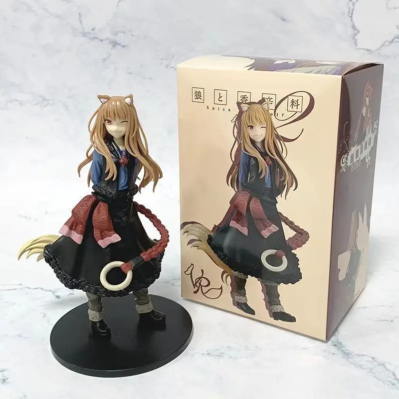 17cm Holo Wink Anime Figure Model – Wolf Tail Girl PVC Action Figure