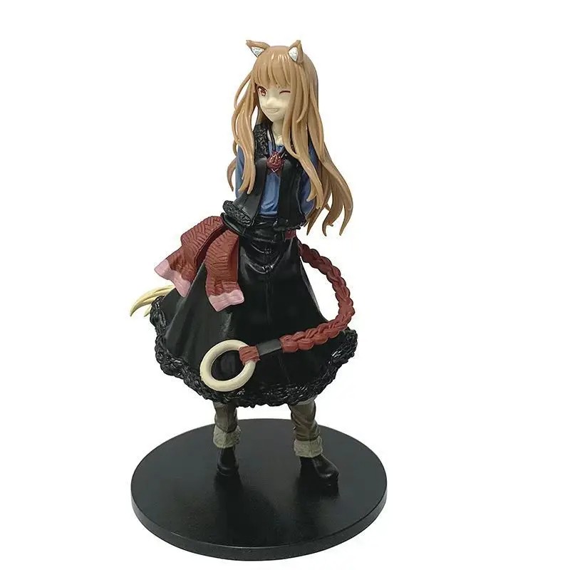 17cm Holo Wink Anime Figure Model – Wolf Tail Girl PVC Action Figure