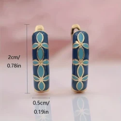 Stylish and Exquisite Oil Painting Earrings – Perfect for Festive Occasions and Elegant Gatherings, Luxurious Gift Choice, Versatile Jewelry for Friends