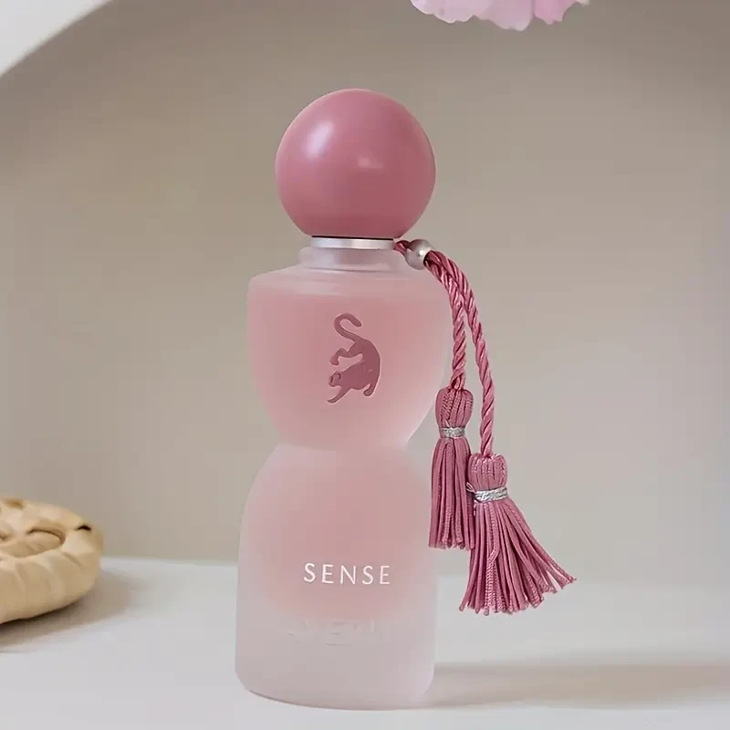 2.5oz Arabian Musk & Amber Eau de Parfum for Women & Men – Long-Lasting Floral Scent with Alcohol Formula, Elegant Pink Bottle & Purple Tassels, Dubai Luxury Gift for Day & Night Wear, Unisex Premium Fragrance for Fragrance Lovers