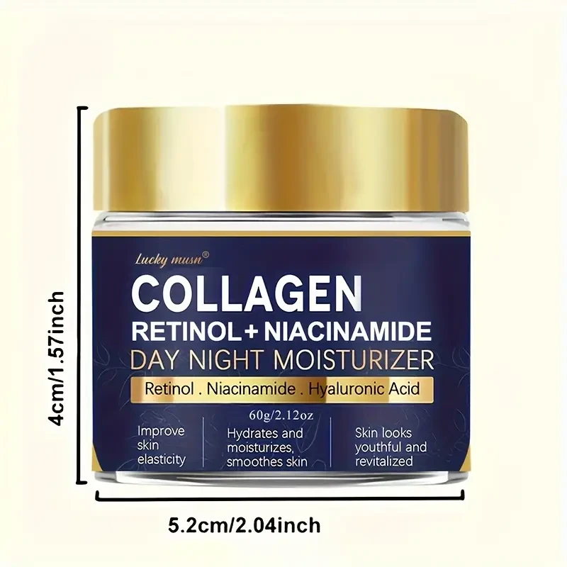 Lucky Musn Collagen & Retinol Day/Night Moisturizer – Niacinamide Infused