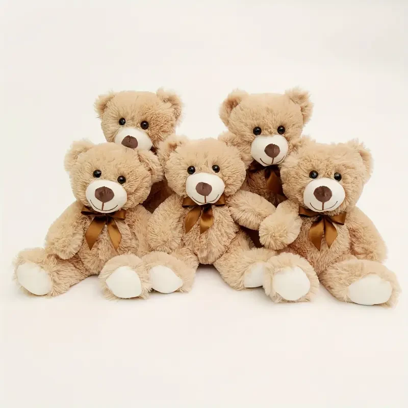 Teddy Bear Plush Toy Set – 5 Adorable Bears for Cozy Moments