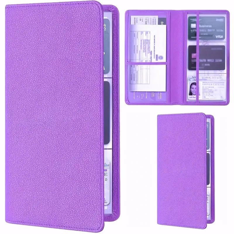 Car Registration and Insurance Holder – Vehicle Glove Box Organizer for Documents, License, Cards & Essentials