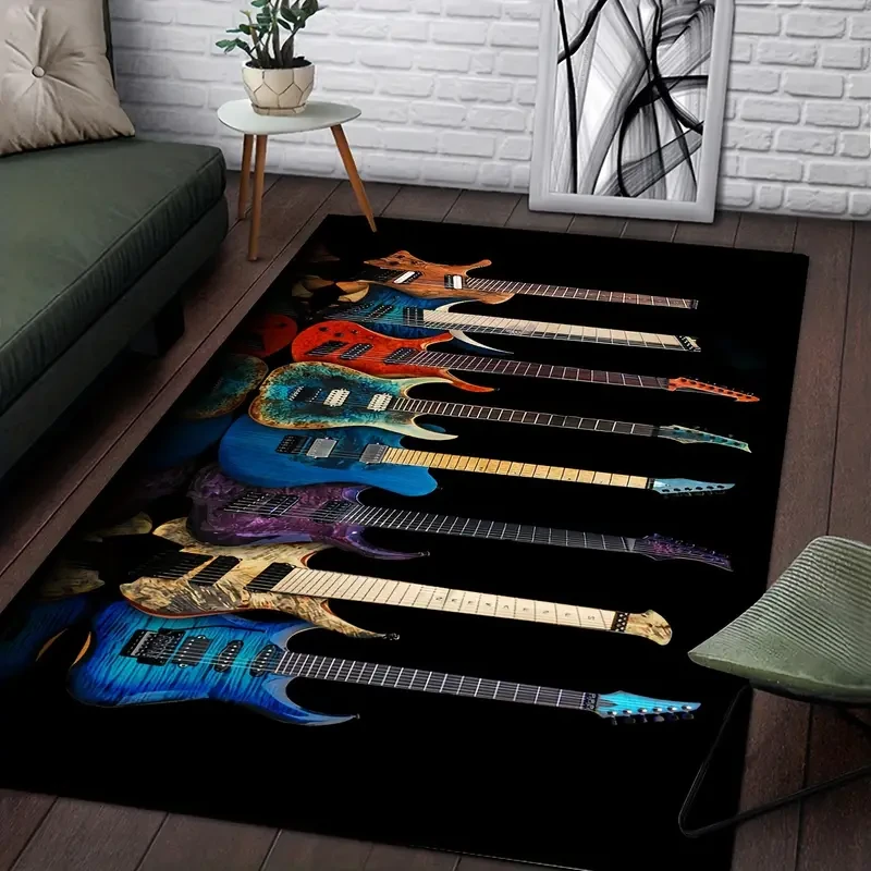 1pc PeaRooster Carpets for Living Room Bedroom – Non-Slip Print Rugs for Bathroom and Kitchen