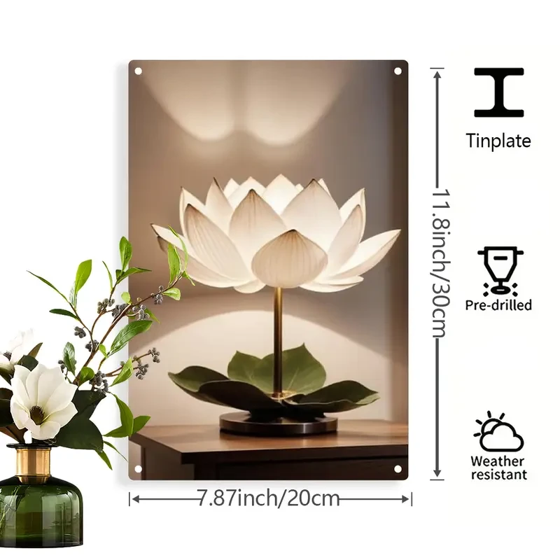 Outdoor Sign – Decorative Wall Plaque for Home and Office | 2D Flat Hanging Indoor/Outdoor Wall Art (20x30cm)