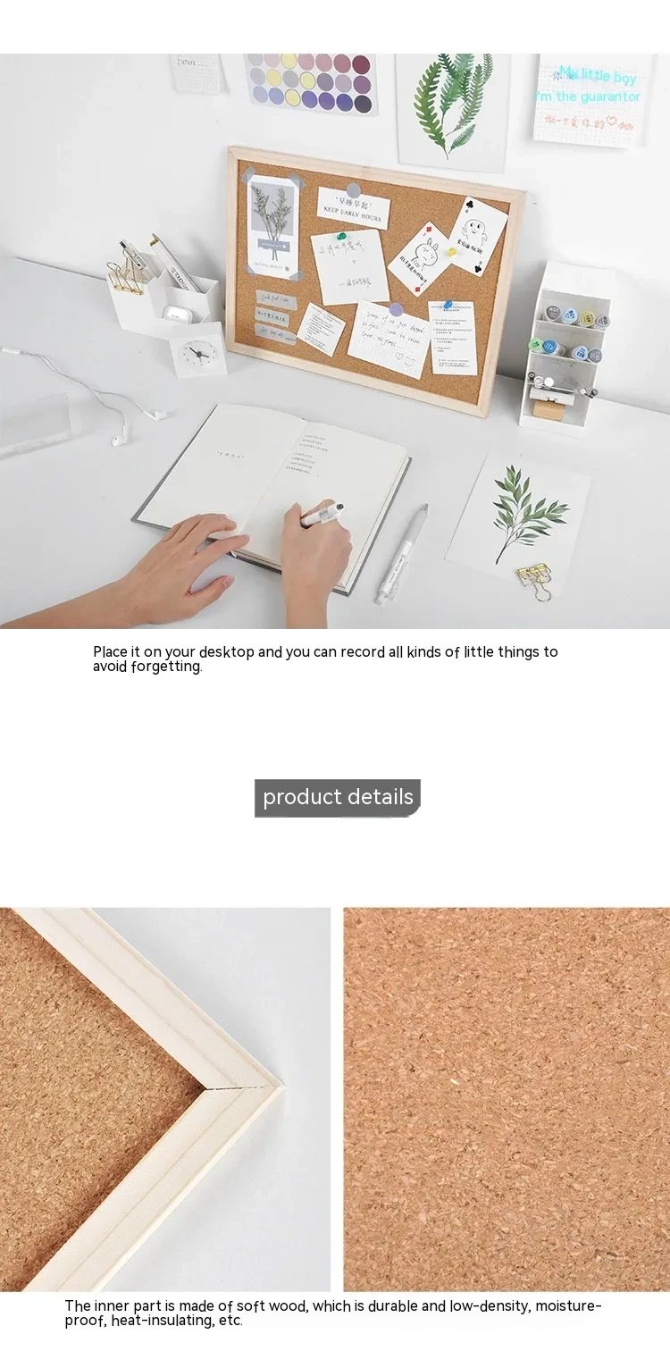 Decorative Whiteboard and Cork Board Combo