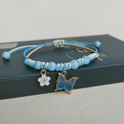MANFANST Adjustable Handmade Braided Bracelet for Women: A Boho Chic Accessory with a Playful Twist