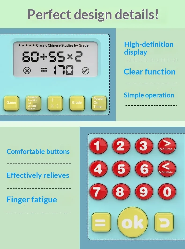 Mini Calculator Portable Student Cute Arithmetic Learning Machine