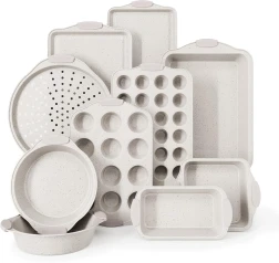 Household Carbon Steel Baking Pan Set Kitchen Novice Utensils 10 PCs Set