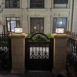 Solar-Powered Column Light - Adjustable Color Temperature Light Sensor
