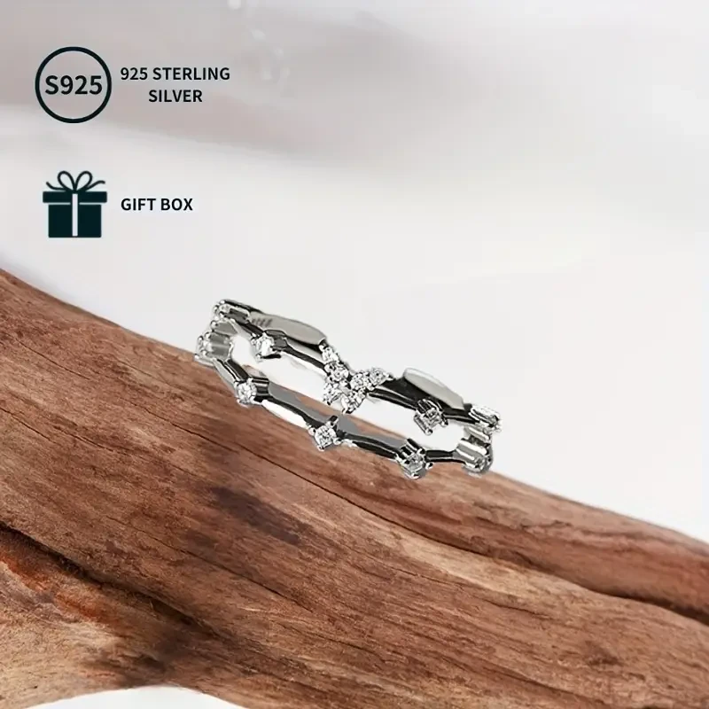 Sterling Silvery Double Layer Butterfly Ring – A Radiant Tribute to Transformation, Grace, and Feminine Elegance