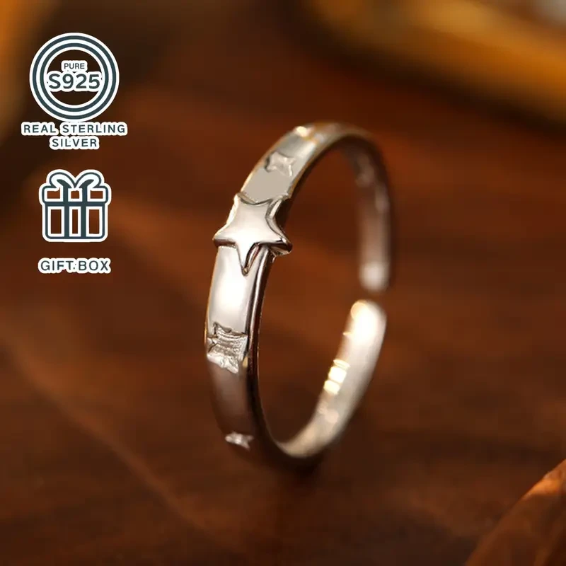 S925 Silver Star Ring – A Minimalist Statement of Light, Style, and Everyday Confidence
