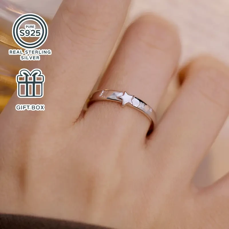 S925 Silver Star Ring – A Minimalist Statement of Light, Style, and Everyday Confidence