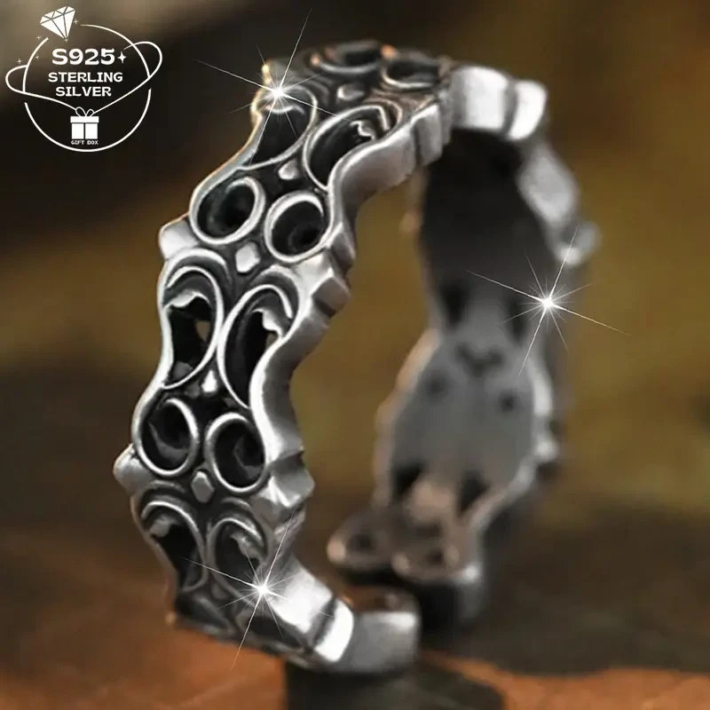 925 Silver Women’s Fashion Statement Ring – Vintage Style for Modern Moments