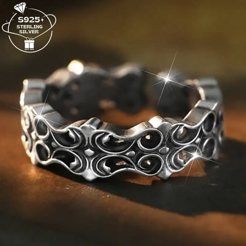 925 Silver Women’s Fashion Statement Ring – Vintage Style for Modern Moments