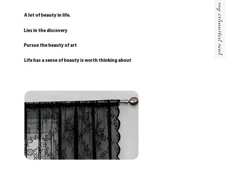 Black Lace Curtains Vintage