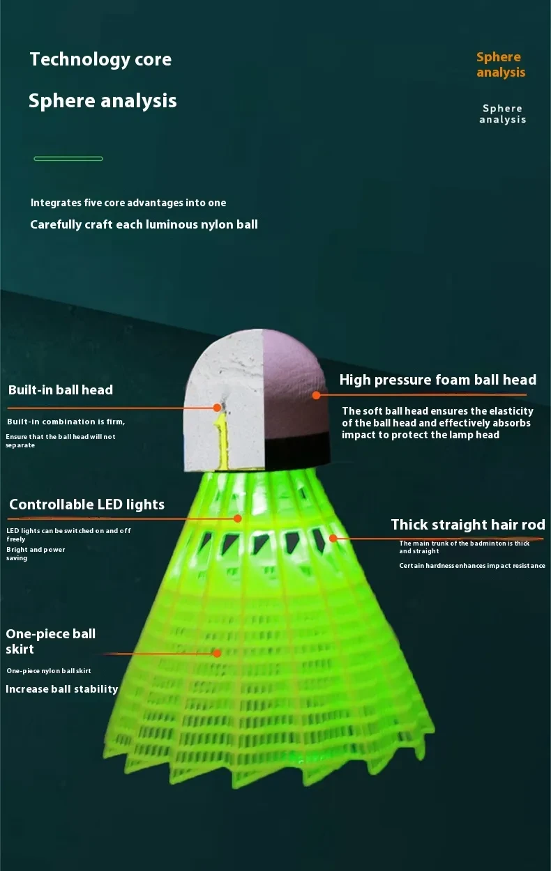 LED Shuttlecock