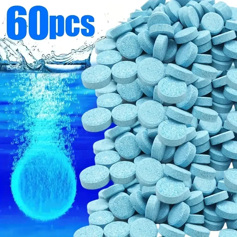Portable Car Windshield Cleaner – 20/60pcs Solid Wiper Essence for Clear Glass & Washer Fluid