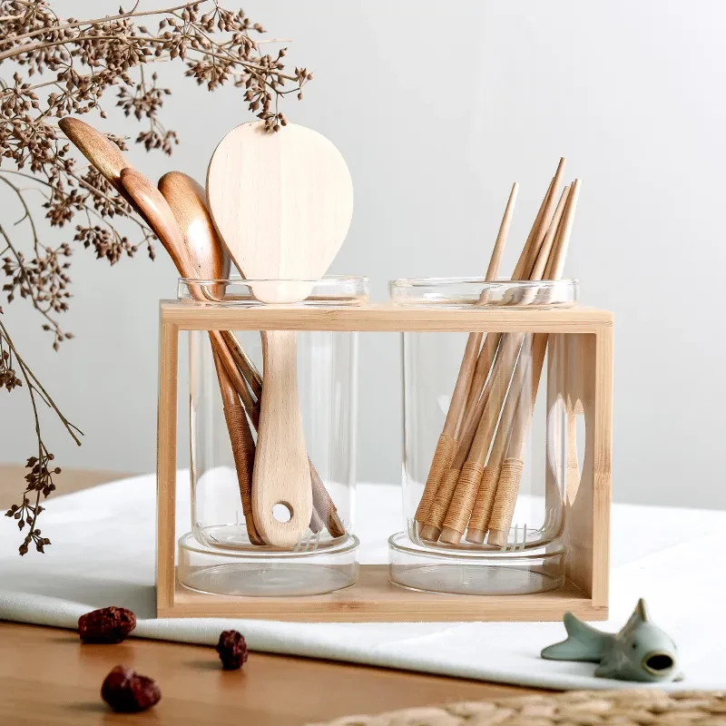 Glass Kitchen Utensil Holder