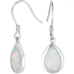 925 Silvery Inlaid Exquisite Opal Women’s Earrings and Jewelry - Anti-Allergy, Perfect for Daily Life, Parties, and Special Occasions