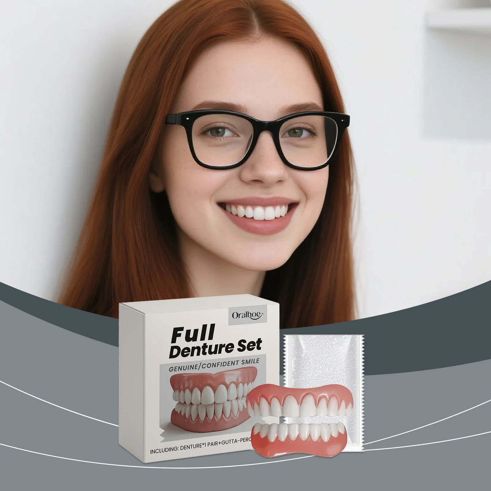 【Bikenda® Official Store】🦷Advanced Full Denture Set