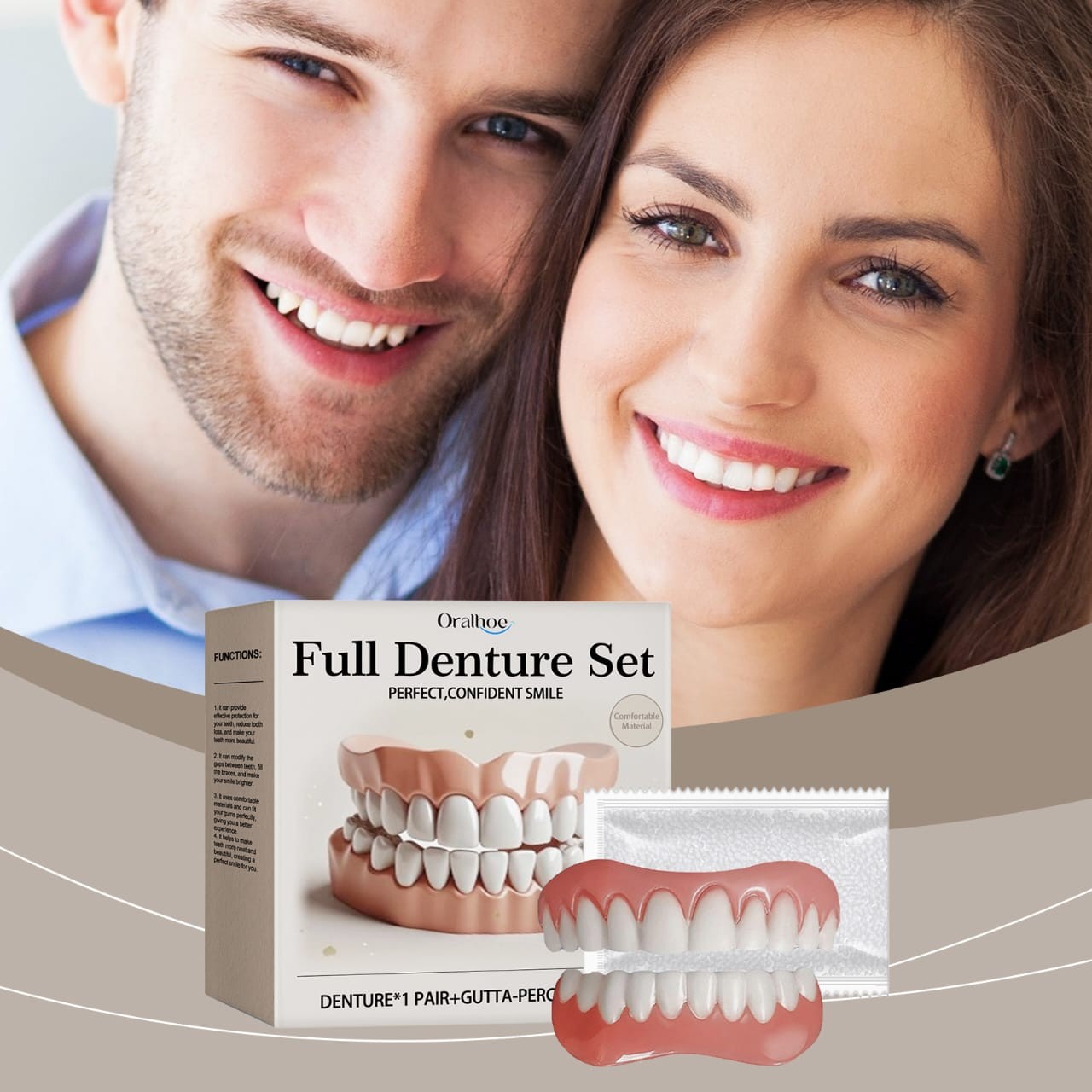 【Bikenda® Official Store】🦷Advanced Full Denture Set