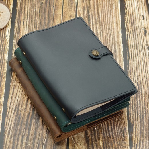 A5 leather ring binder
