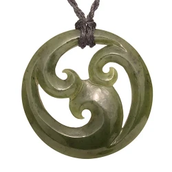 Jade Closed Koru Pendant