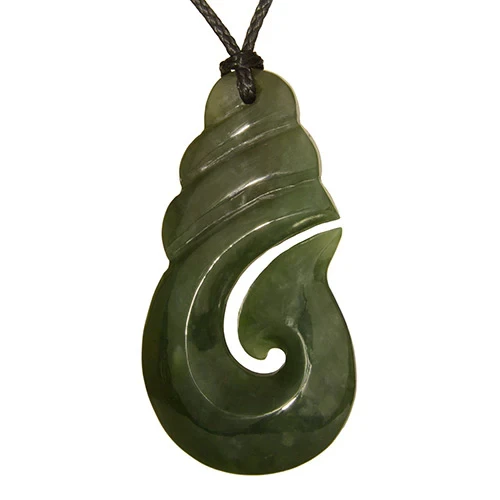 Greenstone Hook Pendant