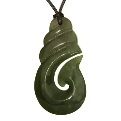 Greenstone Hook Pendant