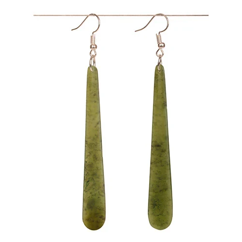Greenstone Drop Earrings