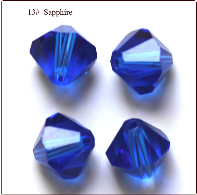 Diamond Shaped Crystal Beads