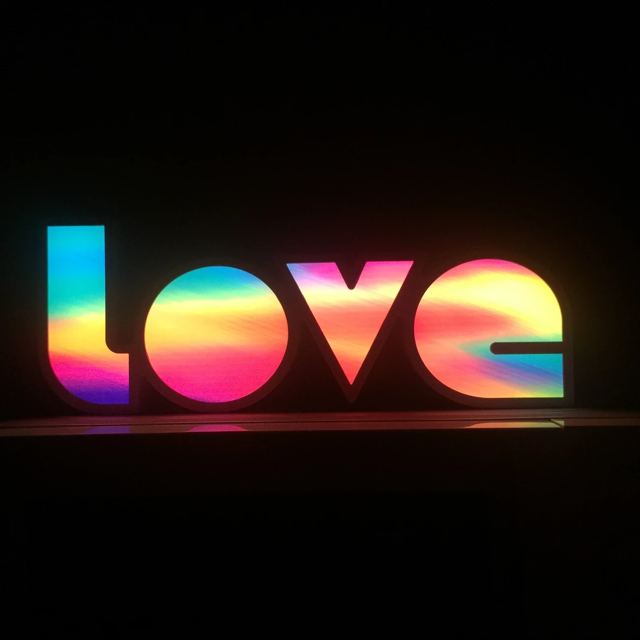 GANXIN LED LOVE Confession Lamp – Gradient Color Changing Night Light with Dual-Power (Battery/USB) and Button-Controlled Lighting for Romantic Ambiance
