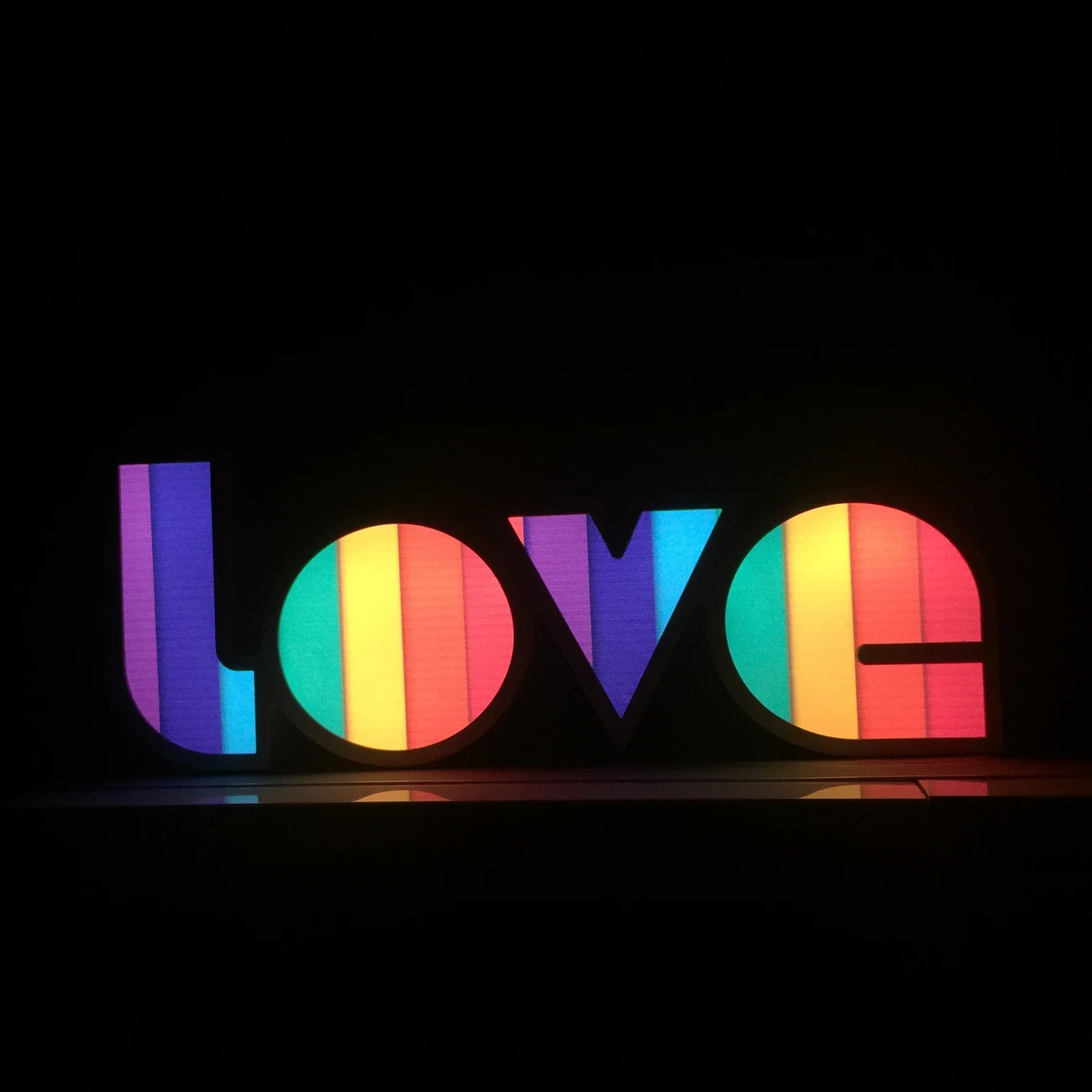 GANXIN LED LOVE Confession Lamp – Gradient Color Changing Night Light with Dual-Power (Battery/USB) and Button-Controlled Lighting for Romantic Ambiance