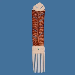 XL Brown Huia Feather Heru