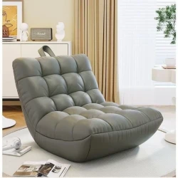 [Leisure Luxury] Cozy White Modern Lazy Sofa – Reclining & Sleeping for CATERPILLAR Design