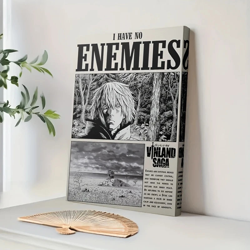1pc Framed Canvas Painting – Vinland Saga Thorfinn Anime Manga Poster