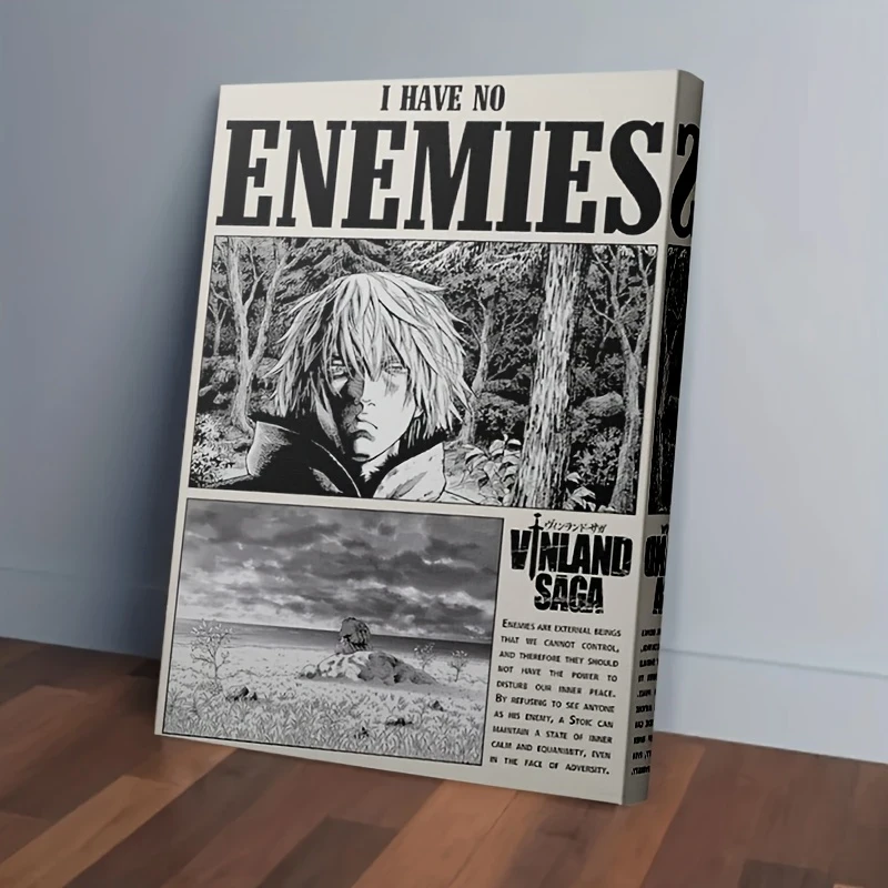 1pc Framed Canvas Painting – Vinland Saga Thorfinn Anime Manga Poster