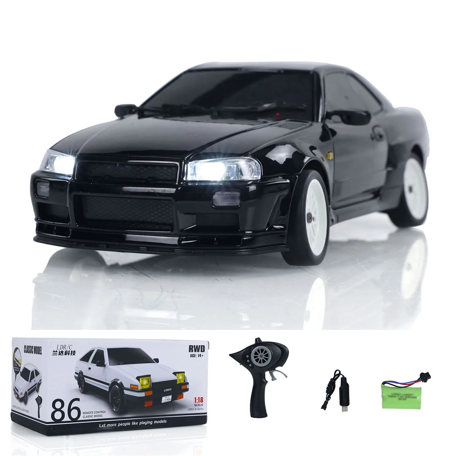 LDRC Metal RC Car Drift A99 – 1/18 Scale Remote Control Racing Vehicle