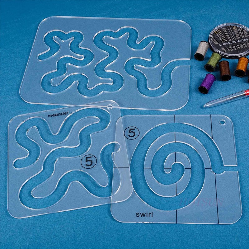 Free-Motion Garment Ruler Set (11 PCS)