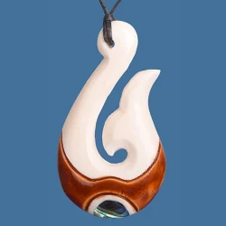 Bone Fish Hook Pendant