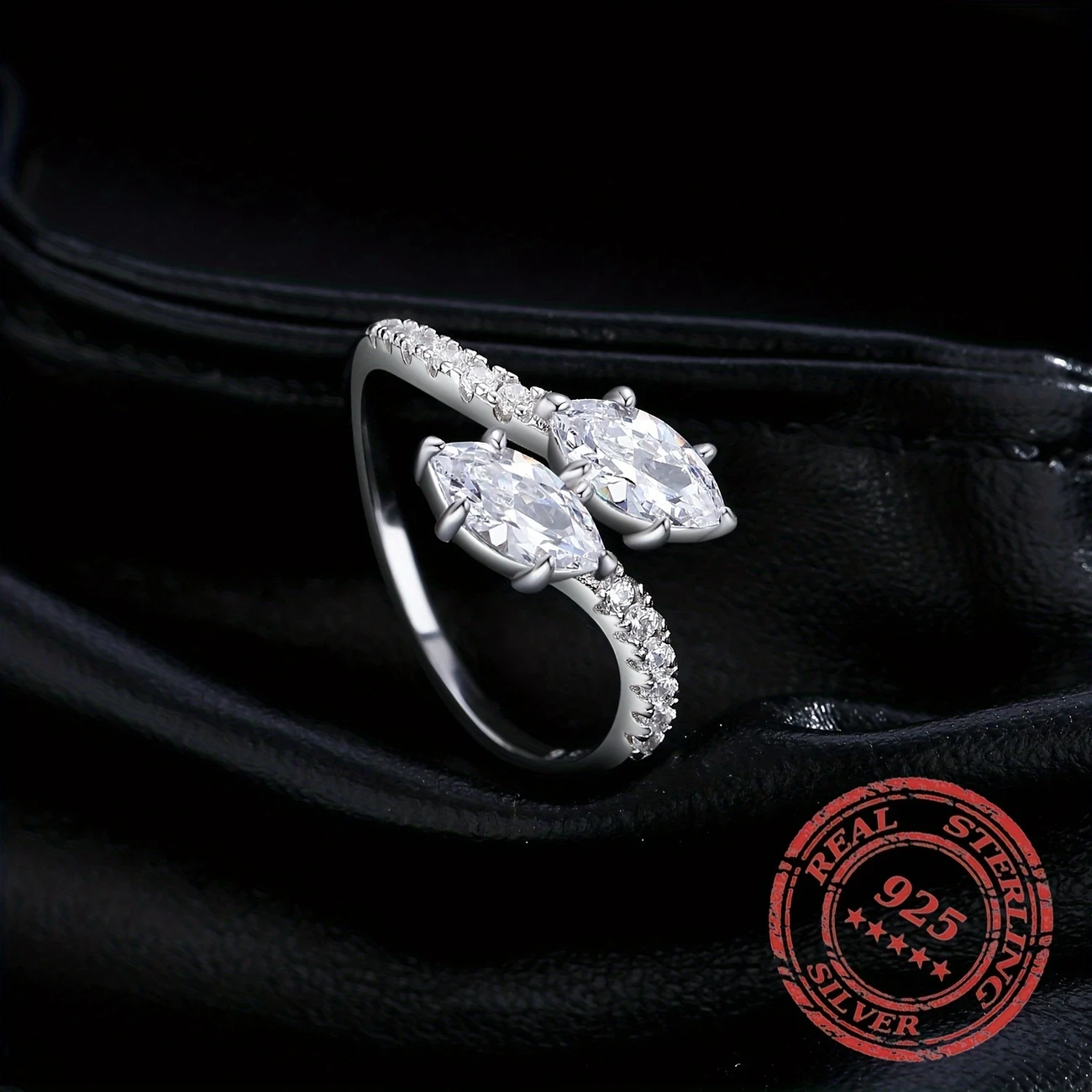 Elegant Vintage Style 925 Sterling Silver Ring with Synthetic Rhombus CZ, Snake Chain Design – Fine Jewelry for Women, Perfect for Mardi Gras Day Celebrations and All Seasons