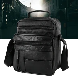Leather Messenger Bag Crossbody Shoulder Bag – Stylish Travel Bag for Everyday Use