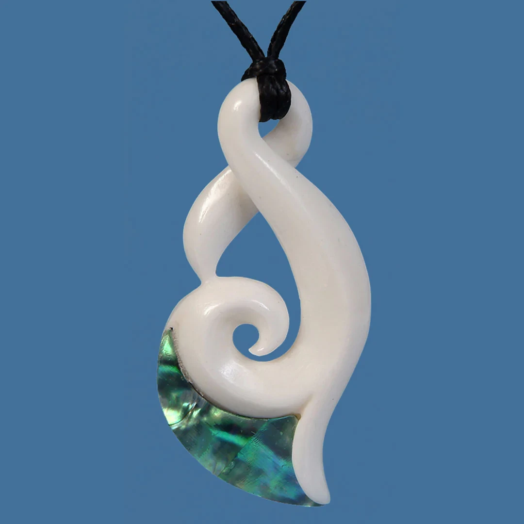 Bone Single Twist Pendant