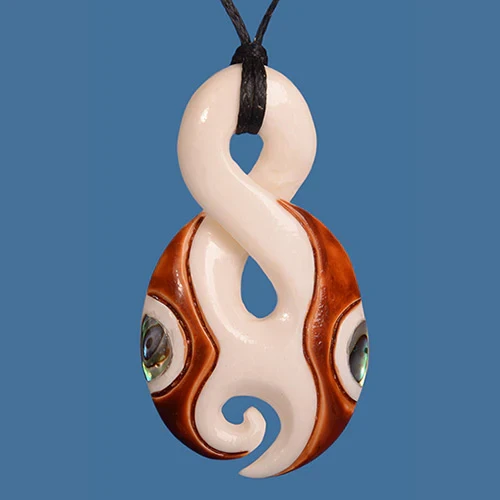 Bone Single Twist Pendant