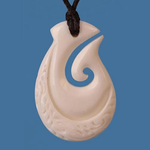 Bone Fish Hook Pendant