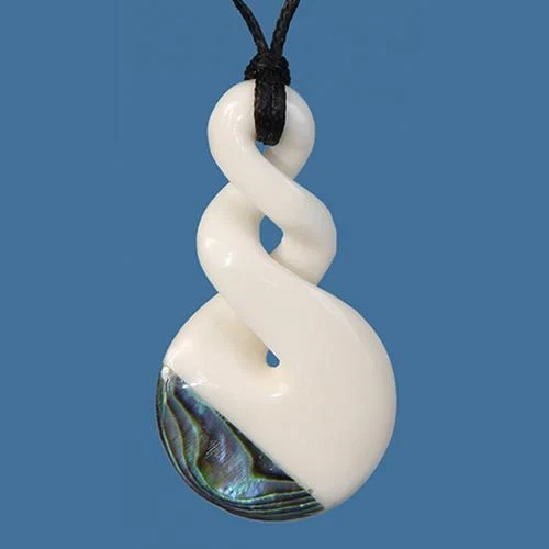 Bone Double Twist Pendant