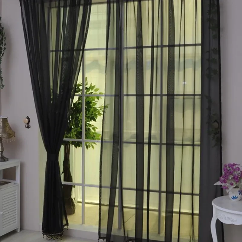 Black Lace Curtains Vintage