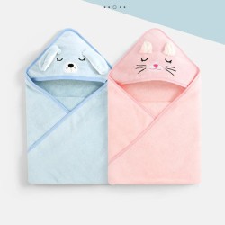 Cartoon Animal Baby Bath Towels – Soft, Cozy, and Fun Bath Time Essential